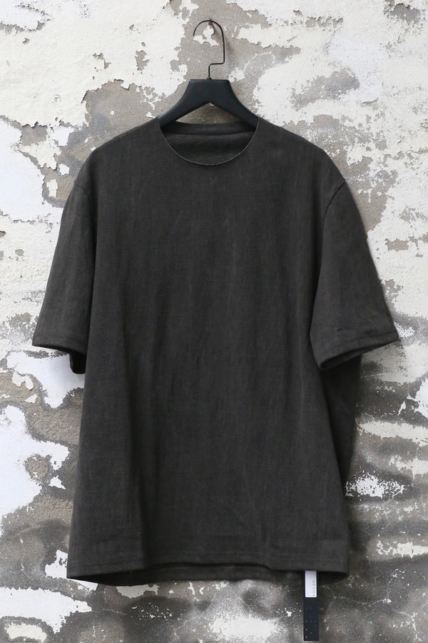 DEVOA 25 Fall/Winter Round Neck Short-Sleeve T-Shirt (Made in Japan) DVA-CSC-DCK1-CHARCOA